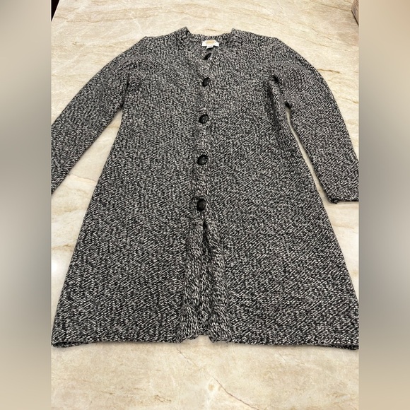 Talbots‎ Long Line Cardigan | Wool Cashmere Rabbit Hair | Petite Medium (MP) - Picture 3 of 8